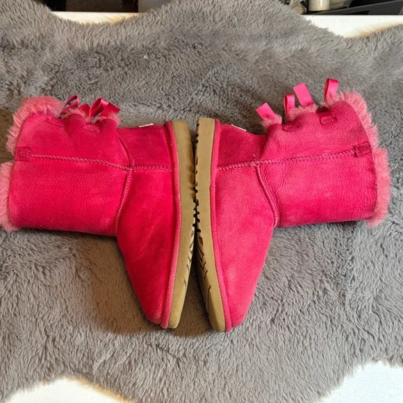 UGG Pink Bailey Bow Boots - Picture 3 of 6